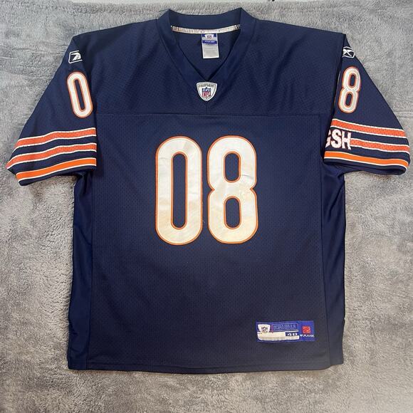 Stitched Reebok Barack Obama Chicago Bears Navy Blue NFL Football Jersey 48 XL - Picture 2 of 6